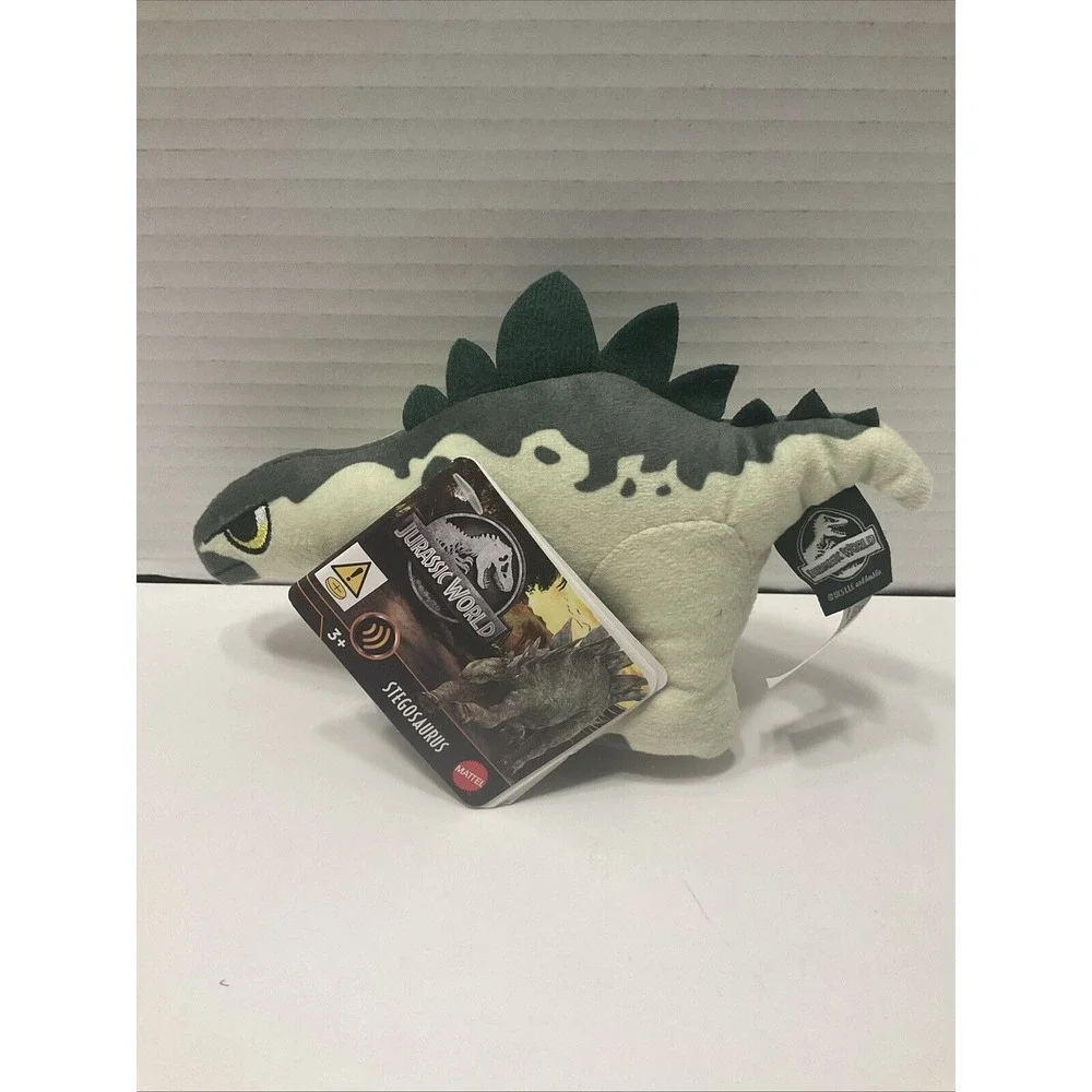 Jurassic World Dominion Stegosaurus Dinosaur W/ Sound Plush Jurassic Park Toy